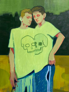 We two boys, 2021, Oil on canvas, 60 x 80cm